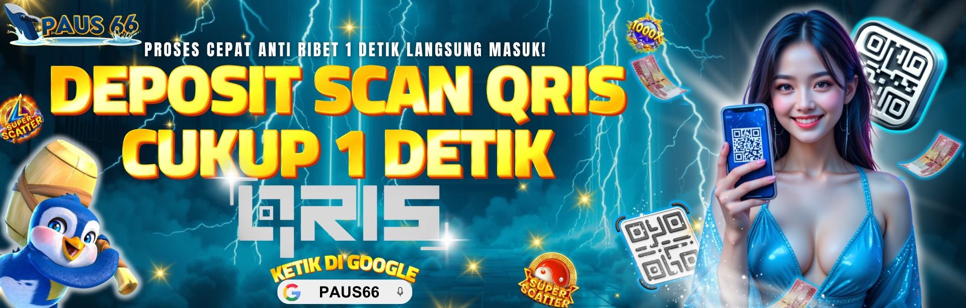 DEPOSIT QRIS 1 DETIK